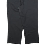 DICKIES Womens Cotton Blend Black Regular Trousers W34 L26 Zip Closure