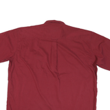 CABELAS Mens Red Casual Shirt XL Button Front Short Sleeve Summer