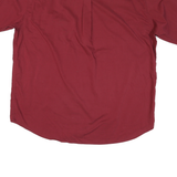 CABELAS Mens Red Casual Shirt XL Button Front Short Sleeve Summer