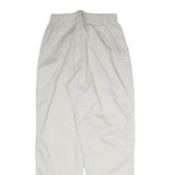 LEE Womens White Regular Fit Straight Leg Trousers Cotton W25 L29 Casual Zip