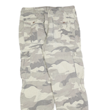 TIPSTER Mens Cotton Blend Camo Regular Cargo Trousers W32 L32 Utility Zip