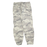 TIPSTER Mens Cotton Blend Camo Regular Cargo Trousers W32 L32 Utility Zip