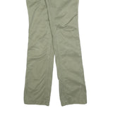 TOMMY HILFIGER Womens Cotton Blend Green Regular Straight Trousers W28 L33