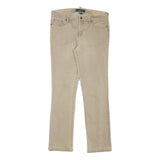 LAUREN RALPH LAUREN Womens Slim Beige Denim Slim Jeans W30 L29 Classic Cotton
