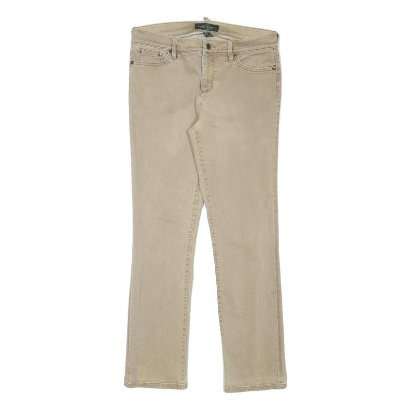 LAUREN RALPH LAUREN Womens Slim Beige Denim Slim Jeans W30 L29 Classic Cotton