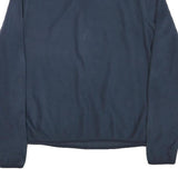 THE NORTH FACE Womens Navy Blue Plain Pullover Crew Neck Basic Knit M Fleece