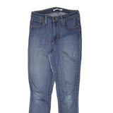 LEVI'S Womens Jeans Blue Slim Skinny Denim W25 L27 Classic Cotton Blend Zip