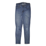 LEVI'S Womens Jeans Blue Slim Skinny Denim W25 L27 Classic Cotton Blend Zip