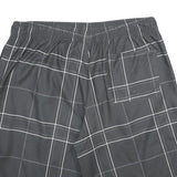 NIKE Mens Black Casual Check Shorts L W32 Lightweight Comfortable