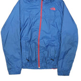 THE NORTH FACE Womens Blue Nylon Jacket M Lightweight Outdoor Zip Hooded