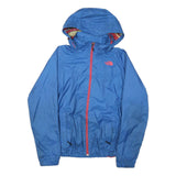 THE NORTH FACE Womens Blue Nylon Jacket M Lightweight Outdoor Zip Hooded