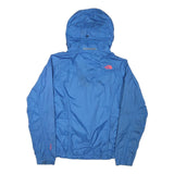 THE NORTH FACE Womens Blue Nylon Jacket M Lightweight Outdoor Zip Hooded