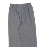 Womens Grey Relaxed Fit Straight Trousers W26 L24 Casual Comfortable Zip Closure