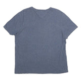 TOMMY HILFIGER Mens Blue Graphic T-Shirt M Short Sleeve Crew Neck Durable Goods