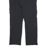 CANDA Mens Black Polyester Regular Fit Straight Trousers W38 L34 Zip Closure