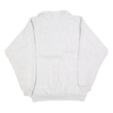 AU SPORTSWEAR Womens Grey 1/4 Zip V Neck Sweatshirt M Cotton Blend Pullover