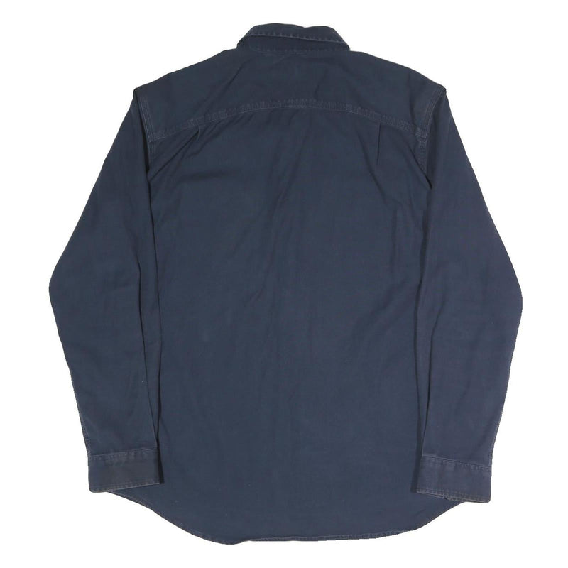 CARHARTT Mens Blue Denim Button-Down Shirt L Workwear Casual