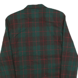 NORTON MCNAUGHTON Womens Green Brown & Red Checked Wool Blend Button Jacket S