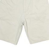 GARRY JEANS Mens Shorts Cream Casual L W33 Cotton Comfortable Fit