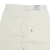 GARRY JEANS Mens Shorts Cream Casual L W33 Cotton Comfortable Fit