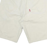 GARRY JEANS Mens Shorts Cream Casual L W33 Cotton Comfortable Fit