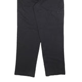 DICKIES Mens Regular Fit Black Cotton Blend Trousers W30 L32 Zip Closure