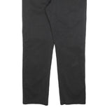 CALVIN KLEIN Mens Cotton Blend Black Regular Fit Straight Leg Trousers W34 L30