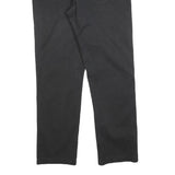 CALVIN KLEIN Mens Cotton Blend Black Regular Fit Straight Leg Trousers W34 L30