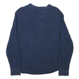 TIMBERLAND Mens Blue Crew Neck S Cotton Blend Pullover Sweatshirt Casual Wear