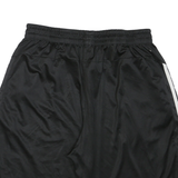 ADIDAS Mens Black Casual Shorts XL W32 Polyester Blend 3 Stripes Sporty