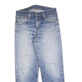 LEVI'S 521 02 Mens Jeans Blue Regular Straight Denim Medium W32 L26 Retro