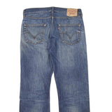 LEVI'S Mens Jeans Blue Regular Straight Denim Medium W32 L29 Button Cotton Blend