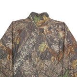 WOOLRICH Mens Brown Green Polyester Zip Jacket L Camouflage Outdoor Casual