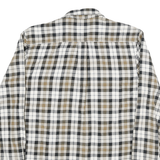 VANS Mens Beige & Black Check Shirt M Cotton Blend Long Sleeve Casual