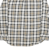 VANS Mens Beige & Black Check Shirt M Cotton Blend Long Sleeve Casual