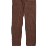 CARHARTT Mens Brown Cotton Blend Slim Straight Trousers W28 L32 Casual Wear