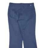 DICKIES Mens Cotton Blend Navy Blue Regular Straight Trousers W34 L30 Workwear