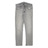 Calvin Klein Womens Slim Grey Denim Jeans W28 L27 Stylish Zip Closure