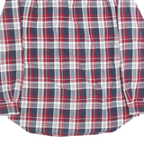 CARHARTT Mens Red & Blue Check Shirt M Button-Down Collar Long Sleeve Casual