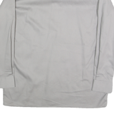 DICKIES Mens Grey & Black Long Sleeve Work Shirt M Durable Cotton Blend