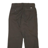 DICKIES Mens Cotton Blend Black Regular Straight Trousers W30 L29 Workwear Zip