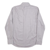 HUGO BOSS Mens Grey Shirt M Cotton Blend Classic Fit Formal Button Down