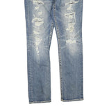 SILVER Womens Jeans Blue Regular Slim Denim Medium W32 L32 Distressed Fit