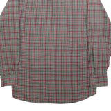 LEVI'S Mens Red & Green Check Shirt S Classic Cotton Blend Long Sleeve Button