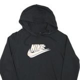 NIKE Mens Black Pullover Hoodie S Cotton Blend Sportswear Casual