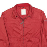 PEUTEREY Womens Red Jacket S Polyester Blend Plain Zip Lightweight Stylish