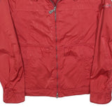PEUTEREY Womens Red Jacket S Polyester Blend Plain Zip Lightweight Stylish