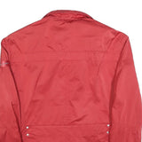 PEUTEREY Womens Red Jacket S Polyester Blend Plain Zip Lightweight Stylish