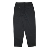 DOCKERS Mens Cotton Blend Black Relaxed Straight Trousers W31 L31 Stylish