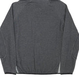 CHAMPION Mens Grey Full Zip Hoodie M Cotton Blend Athletic Sweatshirt with